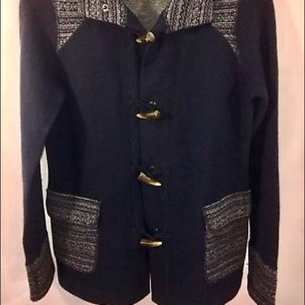 DAKINI Cardigan Sweater Jacket Wool Blend M - Picture 2 of 6